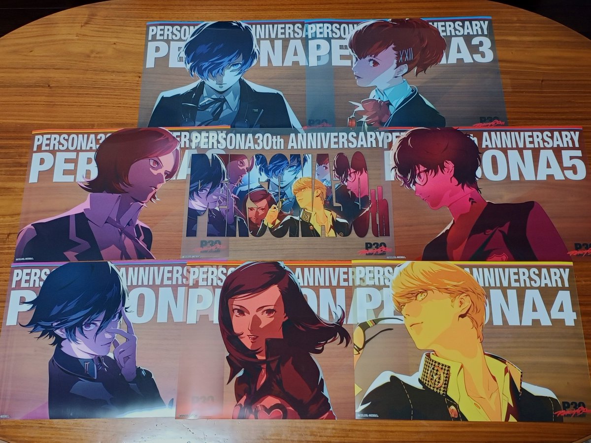 カドストにてペルソナ30周年グッズを色々ゲット！ クリアポスター