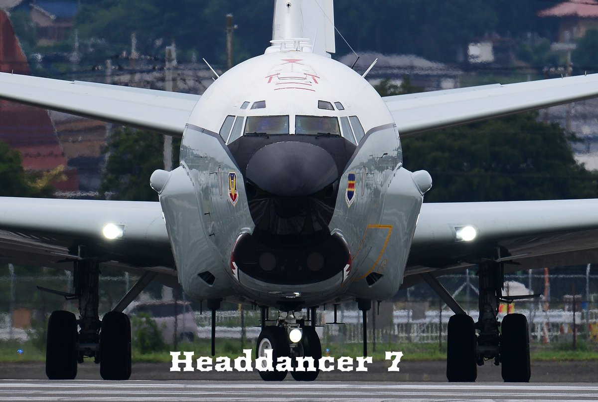 headdancer7's tweet photo. 横田基地 RC-135U
45thRS 55thWg OFbk 64-14847、
沖縄から台風避難🌀、
自分としては、良い感じで、
撮れてましたね～July 12th 2026。え https://t.co/McpKftsptc