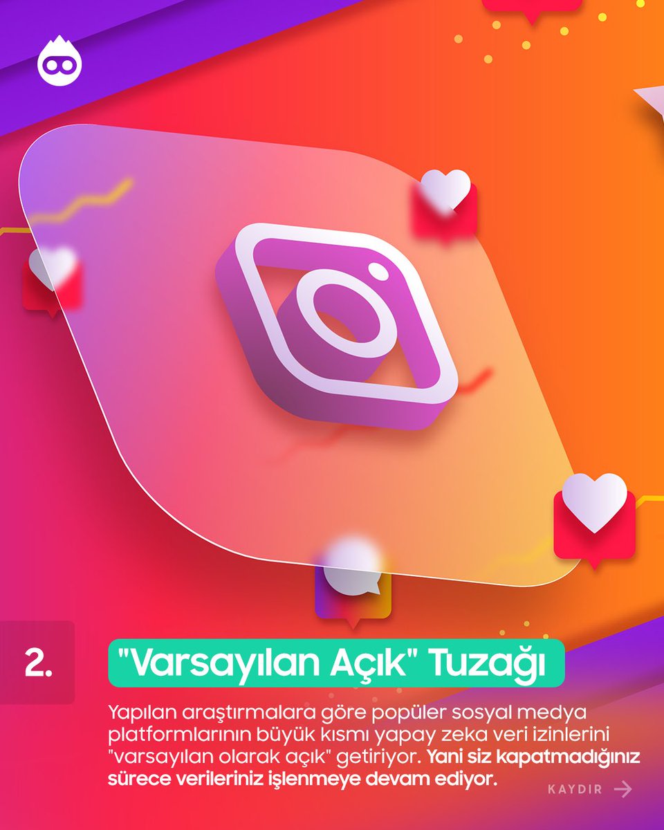 bayigramcom's tweet photo. Instagram’da gizlilik alarmı! 

Meta, açık profillerdeki tüm fotoğraf ve videolarınızı kendi yapay zekasını eğitmek için kullanmaya başladı.

Profilinizi korumak ve bu gizli ayarı hemen kapatmak için yapmanız gerekenler kaydırmalı görselimizde!

#Instagram #YapayZeka #Bayigram https://t.co/B7UiNqZGmP