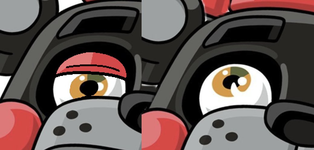 DevSprings's tweet photo. Definitely a nit-pick, I'm always happy to be getting more Lefty merch

But I did a little draw-over to show what I mean, I think he would look better if they ditched the derpy eye and just had Lefty looking forward https://t.co/CdU8Lw61Sm