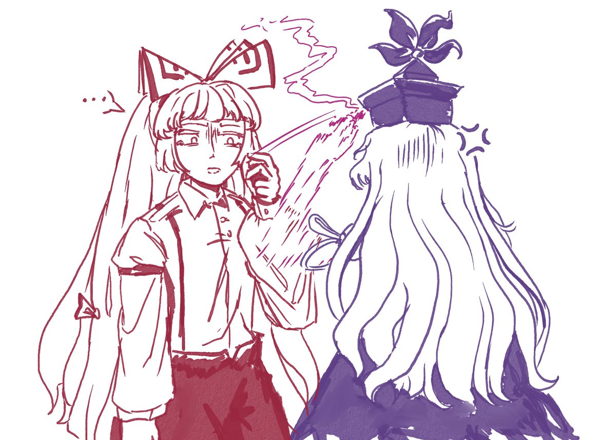 oarfishman's tweet photo. no smoking 

#東方Project #もこけーね https://t.co/Ca8k7E0p25