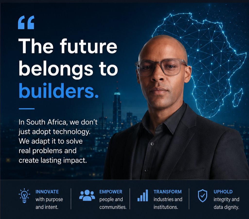 THABO_MBOWENI's tweet photo. The future belongs to builders. 🚀

We're moving from basic connectivity to homegrown AI, real digital credit for SMMEs, and 4IR skilling for our youth. Visions are cheap. 

Execution, transparency, and data integrity are everything. 

#AI #SouthAfric #Innovation  #Insight360™ https://t.co/pbThaCZpZ4