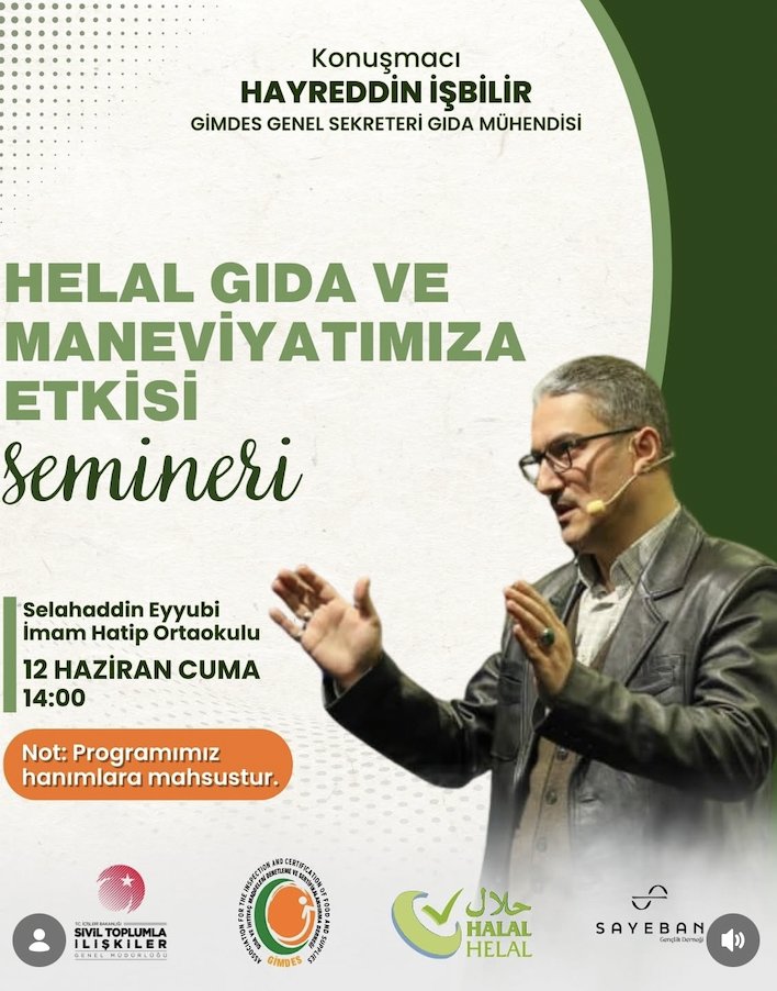 gidadedektifi's tweet photo. "Devlet sizi koruyamaz, ancak GİMDES korur" diyerek devlet kurumlarını aşağılayan, "GİMDES olmasa kilo kilo domuzcuk yersiniz" diyerek halkı alenen kamu görevlilerine karşı kışkırtan bu zat, okullarda hangi yetkiyle İçişleri Bakanlığı'nın desteğiyle ve müftülüklerin ev sahipliğinde seminerler veriyor?
Demek ki bu kurumlar da aynısını düşünüyor!
@TCTarim 
@TC_icisleri 
@diyanetbasin
