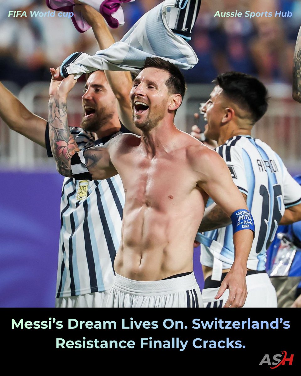 aussiesportshub's tweet photo. The champions never panic. Argentina stayed patient, struck late, and reminded everyone why they’re still the team to beat. 🏆🇦🇷
#Argentina #Messi #JulianAlvarez #LautaroMartinez #WorldCup #Football #FIFA #WorldCup2026 #Champions #Trending #Aussiesportshub https://t.co/RzdcllIz2v