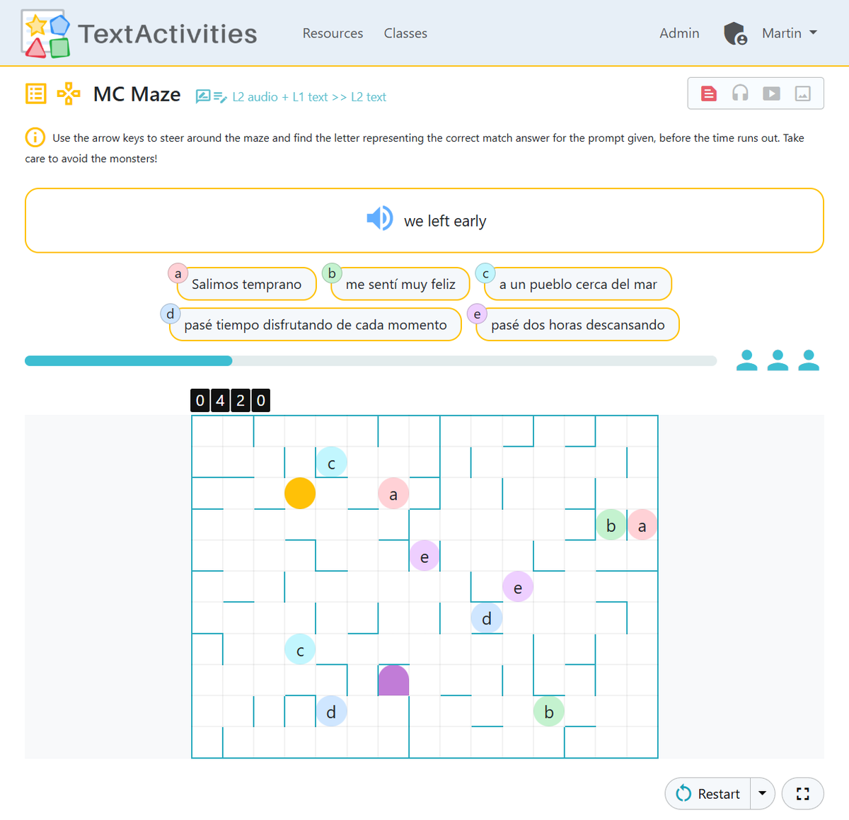 TextActivities's tweet photo. ... as well as various "gamier" activities such as:
🟡 Maze
⚽️ Football
🪱 Caterpillar
👾 Invaders
🐍 Snake
❌ 3 in a row, etc.

#mfltwitterati #mflchat #langchat https://t.co/oQgL0nHbzG