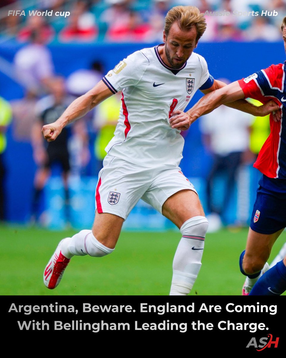 aussiesportshub's tweet photo. They doubted England. They couldn’t stop Bellingham. 😤 Two goals, one statement, and the Three Lions are roaring into another World Cup semifinal. 🦁
#England #ThreeLions #Bellingham #WorldCup #FIFAWorldCup #Football #Semifinal #Sports #Trending #GOAT #Aussiesportshub https://t.co/eKnB1QhQKU