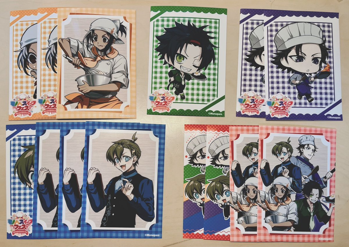 An_go_cipher_41's tweet photo. 一先ず定期試験終わったから刷ってきた〜！
コンプまであと2種！💚💜
⚡️さん運強めだったかも、
今のところ8月9日だけ参戦予定ですん、🎶
断言は出来ないけど頑張ればステッカーやら作れるかなぁ…、 https://t.co/8YpcegtyhH