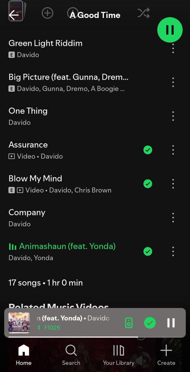 Only1Somzy's tweet photo. Yesterday I listened to Davido’s first album Omo Baba Olowo, today I just finished listening to A Good Time, Currently listening to A Better Time...  Timeless &amp; 5IVE ⏭️⏳5️⃣🔁

@davido is who he says he is 🐐👌 https://t.co/5jf8F6jjqg