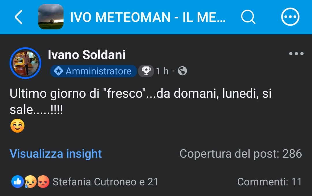 IvanoSoldani78's tweet photo. #meteo #anticicloneafricano #luglio https://t.co/NNcq7hRyxf