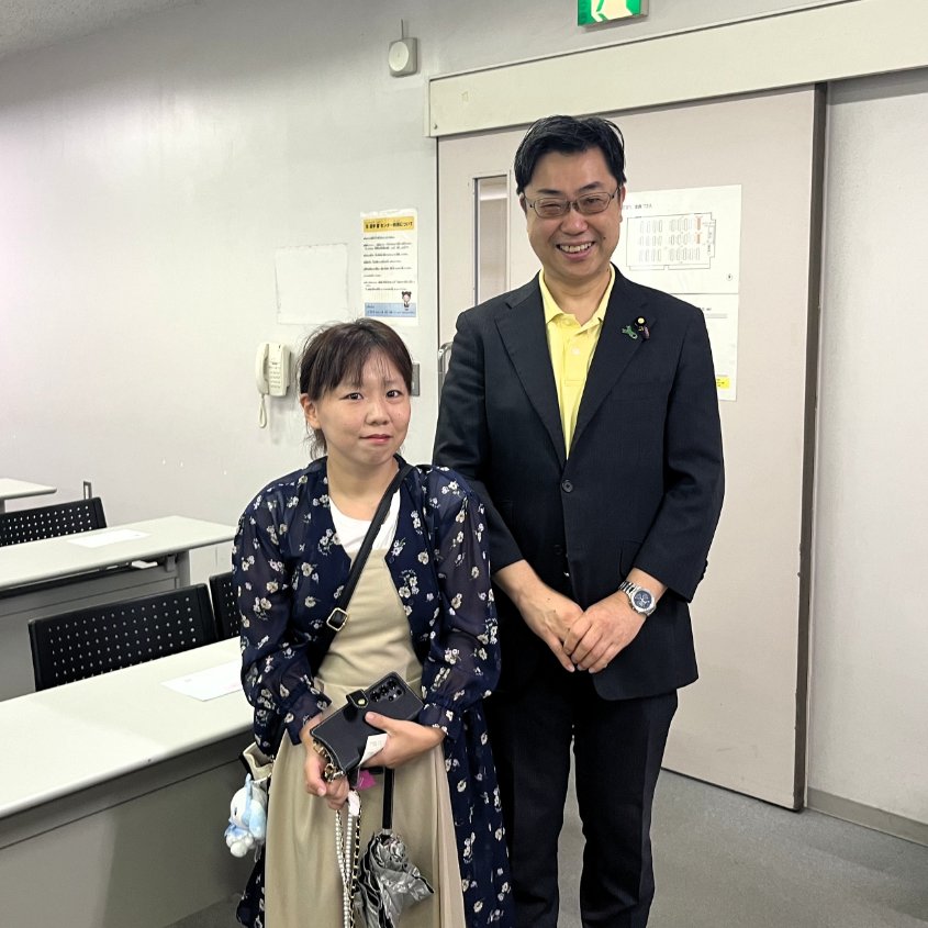 Image for the Tweet beginning: 『久しぶりですね～』
若いパパとママにご挨拶。
いつまでもお幸せにね。 