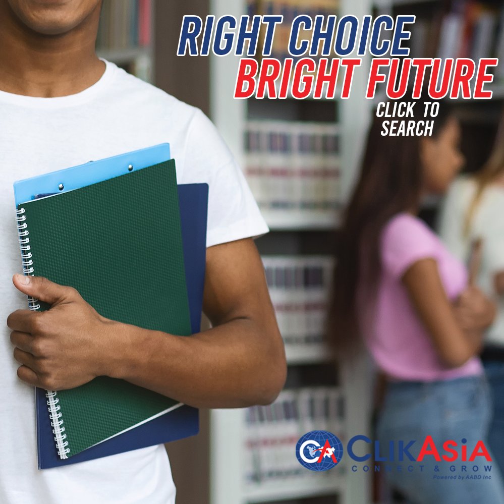 ClikAsia's tweet photo. From a professional diploma to short courses that ensure a bright future, #ClikNow on #ClickAsia as your search ends here https://t.co/hYsnwl4MWw
@AabdInc
#ClikAsia #Education #MathLearning #School #Techschool #MathSchool #LanguageSchool #MedicalUniverstities #Students #College https://t.co/8eG1nLqJQR