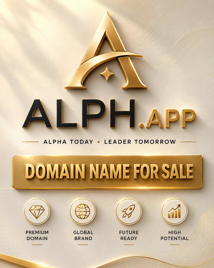DomainFQ's tweet photo. .
Domain Listed For Sale
https://t.co/tfu8nRkUbJ
A short, premium, and future-ready name for an AI assistant app, productivity platform, smart automation tool, crypto trading product, fintech app, or next-generation Web3 startup.
#AlphApp #Alph #Alpha #AI #Assistant #Productivity #Chatbot #Automation #SaaS #Web3 #Crypto #DeFi #Trading #Wallet #Fintech #Startup #Tools #Mobile #Platform #DomainForSale