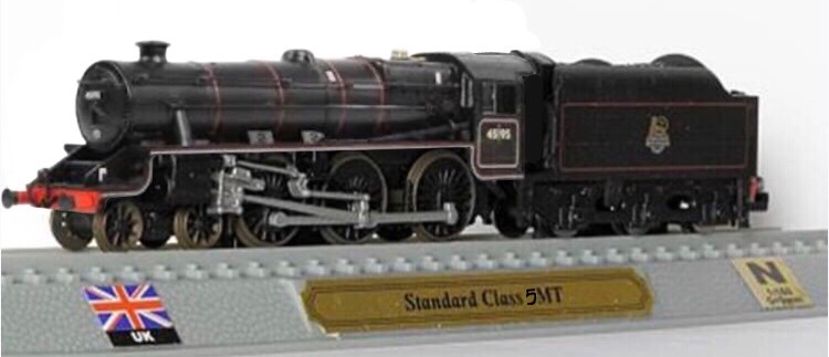 JonathanQu95633's tweet photo. Also, here’s the edit of the Del prado locomotives of the world lms black 5 that I wish it’ll be around. I did it from a simple 4mt 4-6-0 https://t.co/6Cd1dViOfy