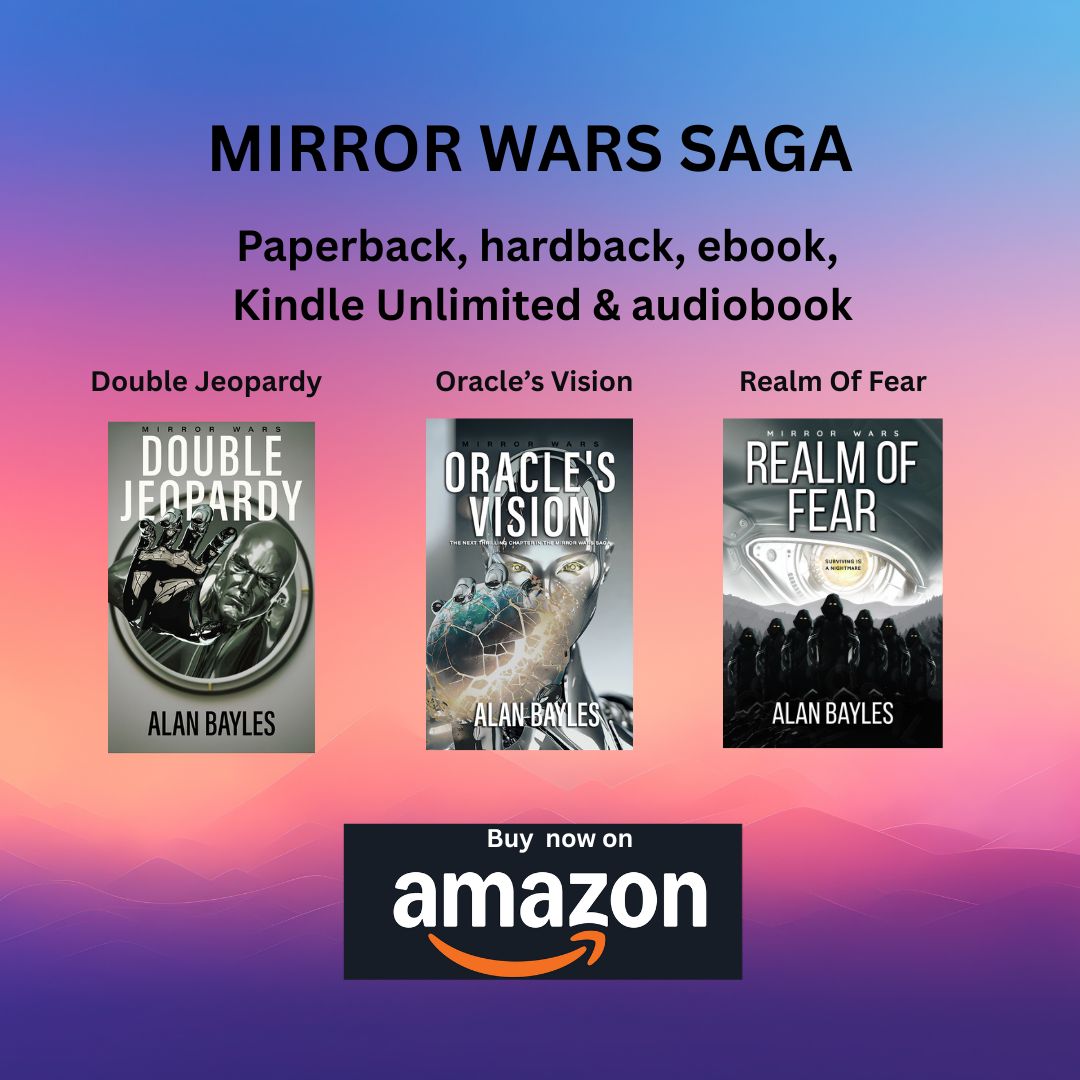 TheRealA_Bayles's tweet photo. @manuelauthor Hey #BookNerds 

Enjoy reading #scifi #thrillers that have something different? Then my Mirror Wars series might just be what you're looking for.
#SummerReadingFun #SundayBrunch #Books #ebooks #KindleUnlimited 

➡️https://t.co/S8dLgREFTM https://t.co/QIb0dQfDaK