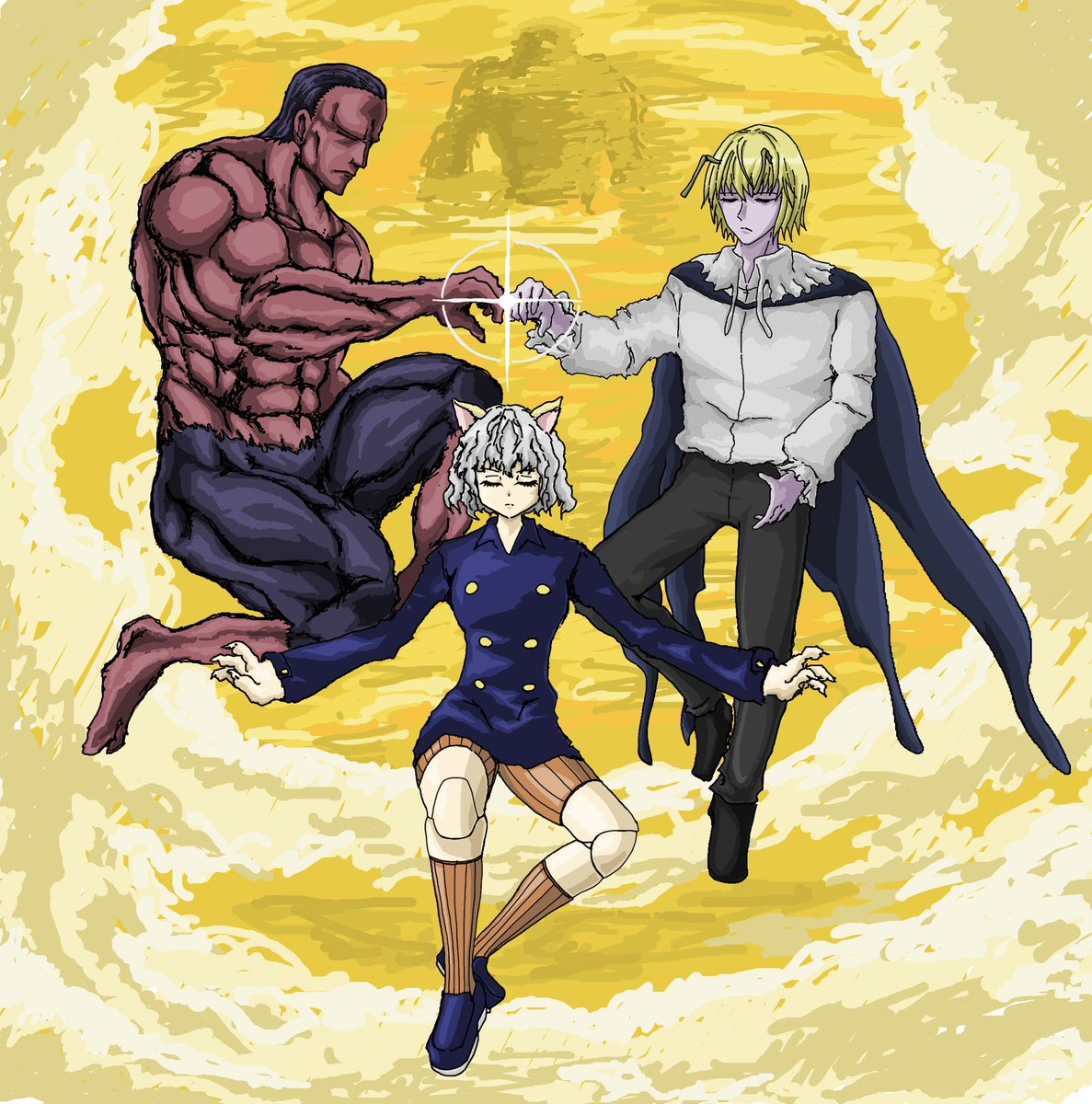 Rut79043071's tweet photo. ハンター無料公開で話題になってるし昔描いたやつ若干修正してみたから再掲させて欲しい
#HUNTERxHUNTER #ハンターハンター #イラスト https://t.co/zRqT0Vq8CL