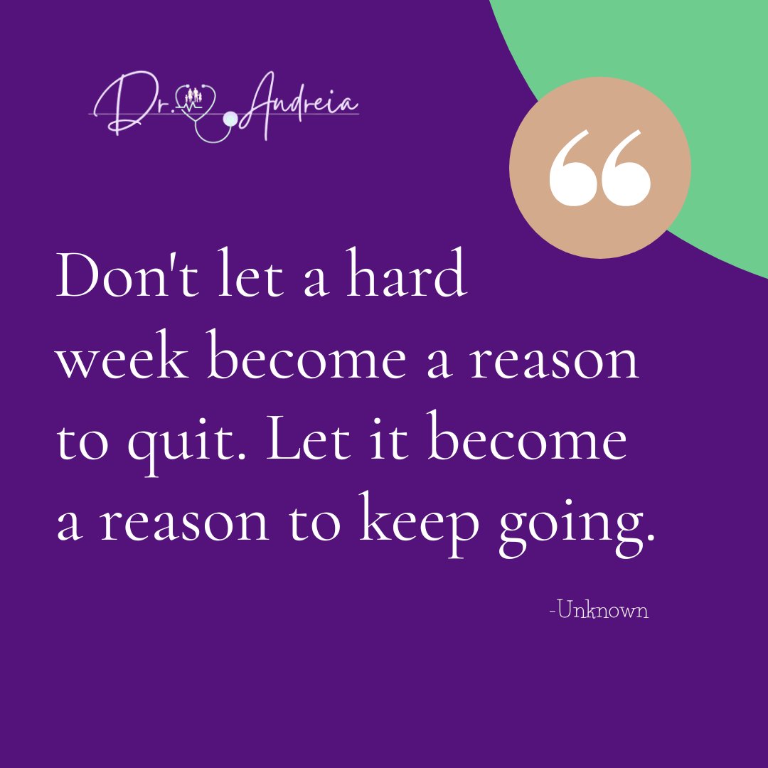 DrAndreiaW's tweet photo. New week ahead. Whatever challenged you last week, don't let it stop you from giving this week a chance to improve.

#DrAndreiaW #healthymotivation https://t.co/oATdGekoN8