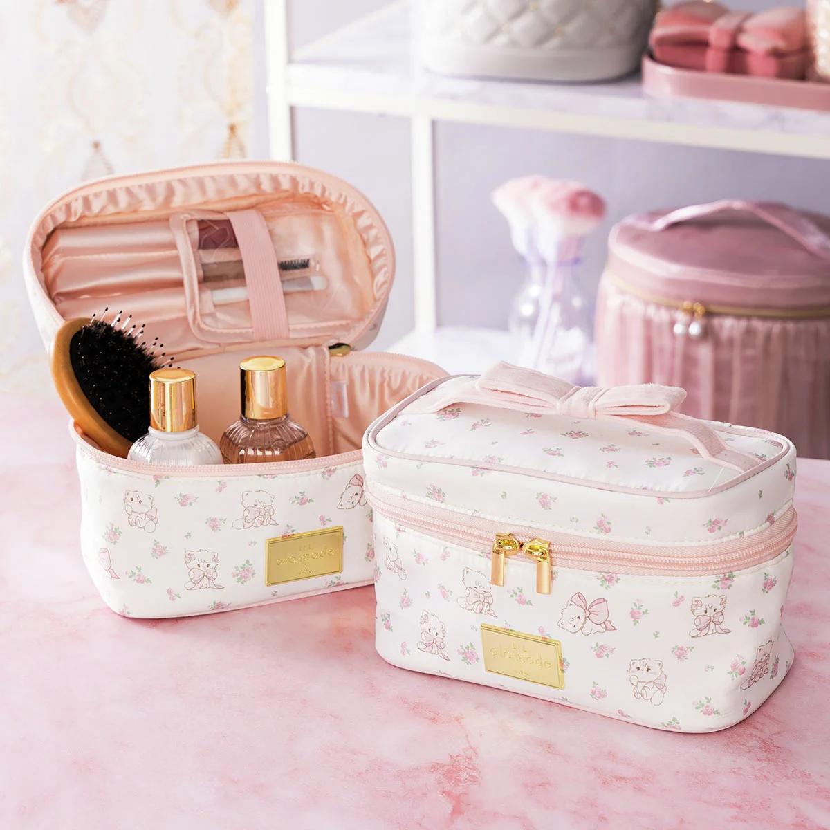 花柄トートバッグとハート柄バニティポーチ セット Lil ala mode store【公式】 on X: 