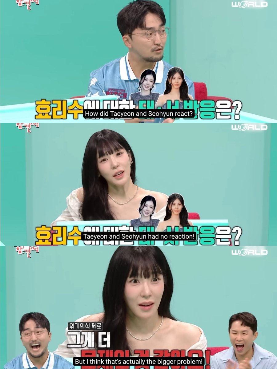 xolovem_ily's tweet photo. Curiga Tiffany ke Amazing Saturday selain mau promo, juga mau jemputin satu-satu member TaeTiSeo deh😭

HyoRiSoo dari awal kan emang pengen jadi saingannya (in a fun way yaa jangan salah paham) TaeTiSeo ya

Terus kata Tiffany pas di The Manager, HyoRiSoo dah berhasil sih bikin rame dan ngunggulin TaeTiSeo, tapi bukan itu masalah terbesarnya. 

Masalah terbesarnya adalah TaeSeo stay nonchalant, ga ada respon apa-apa🤣😭
#GirlsGeneration #소녀시대