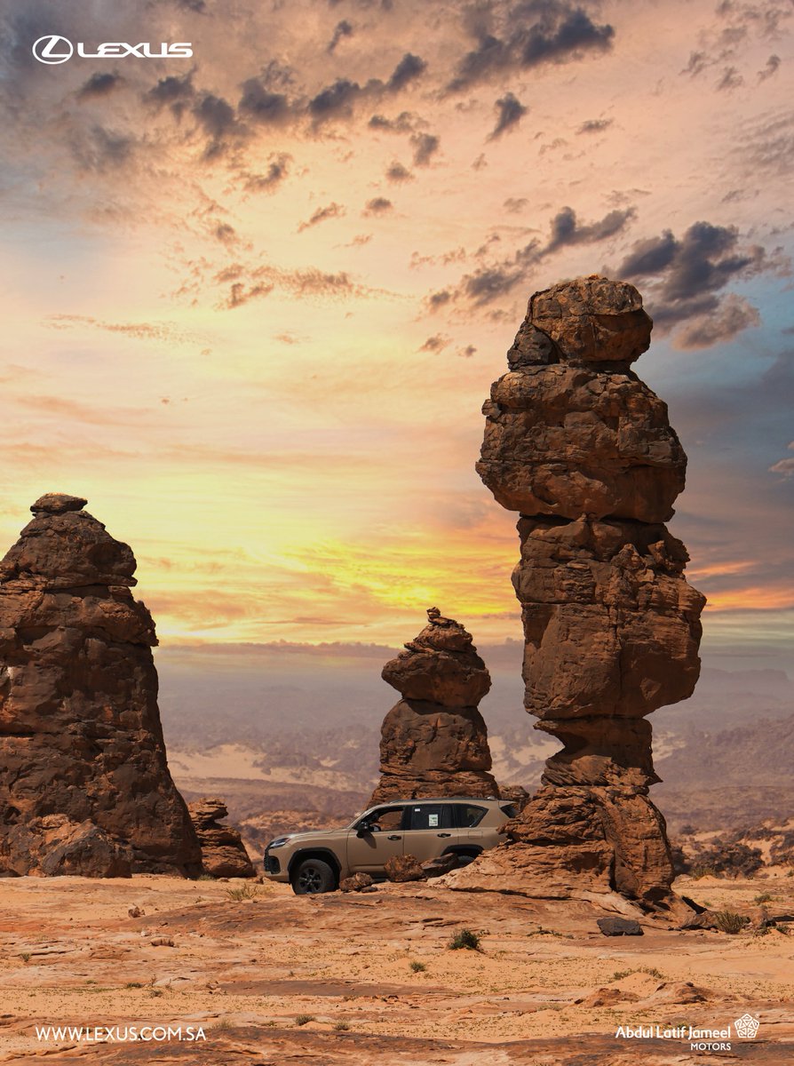 LexusKSA's tweet photo. ليست مجرد وجهة، بل هي رحلةٌ نحو الذات في قلب الطبيعة
#LexusLX #لكزس #لكزس_السعودية https://t.co/xLj8aLQVdC