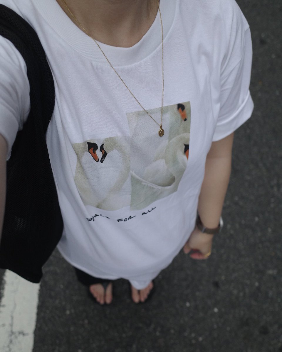 m28_ia's tweet photo. ユニクロの白鳥Tシャツゲット🦢🎶
Lサイズ着てます https://t.co/DUkwACzt1K