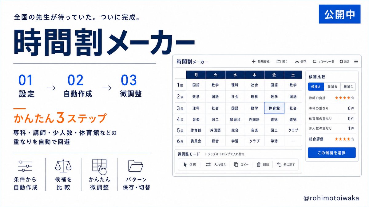 rohimotoiwaka's tweet photo. 全時間割担当の先生たちに届いてほしい。
https://t.co/ISvBbpDrKd https://t.co/JXRPh19oLn