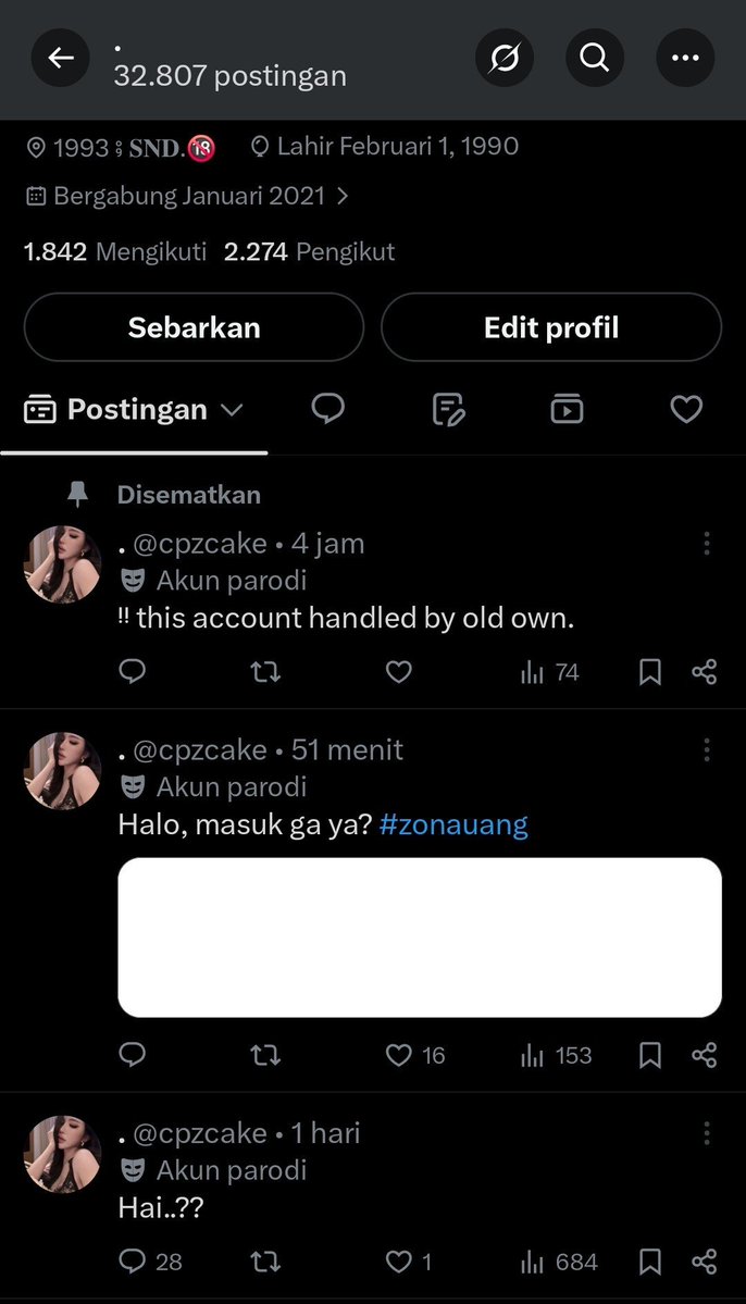 zwonie's tweet photo. WTS ACC RP CEWE JFB T32k F2.2k

➤ v all (gmail)
➤ go green
➤ masuk ht dan mt non moots
➤ ada upchar cewe nsfw
➤ jfb rpy
➤ bekas pemakaian pribadi
➤ lumayan rame jb
➤ No Selective Buyer! 

💸 2xxk (boleh nego)

#zonauang #bealanja https://t.co/wb1vlC6nBk