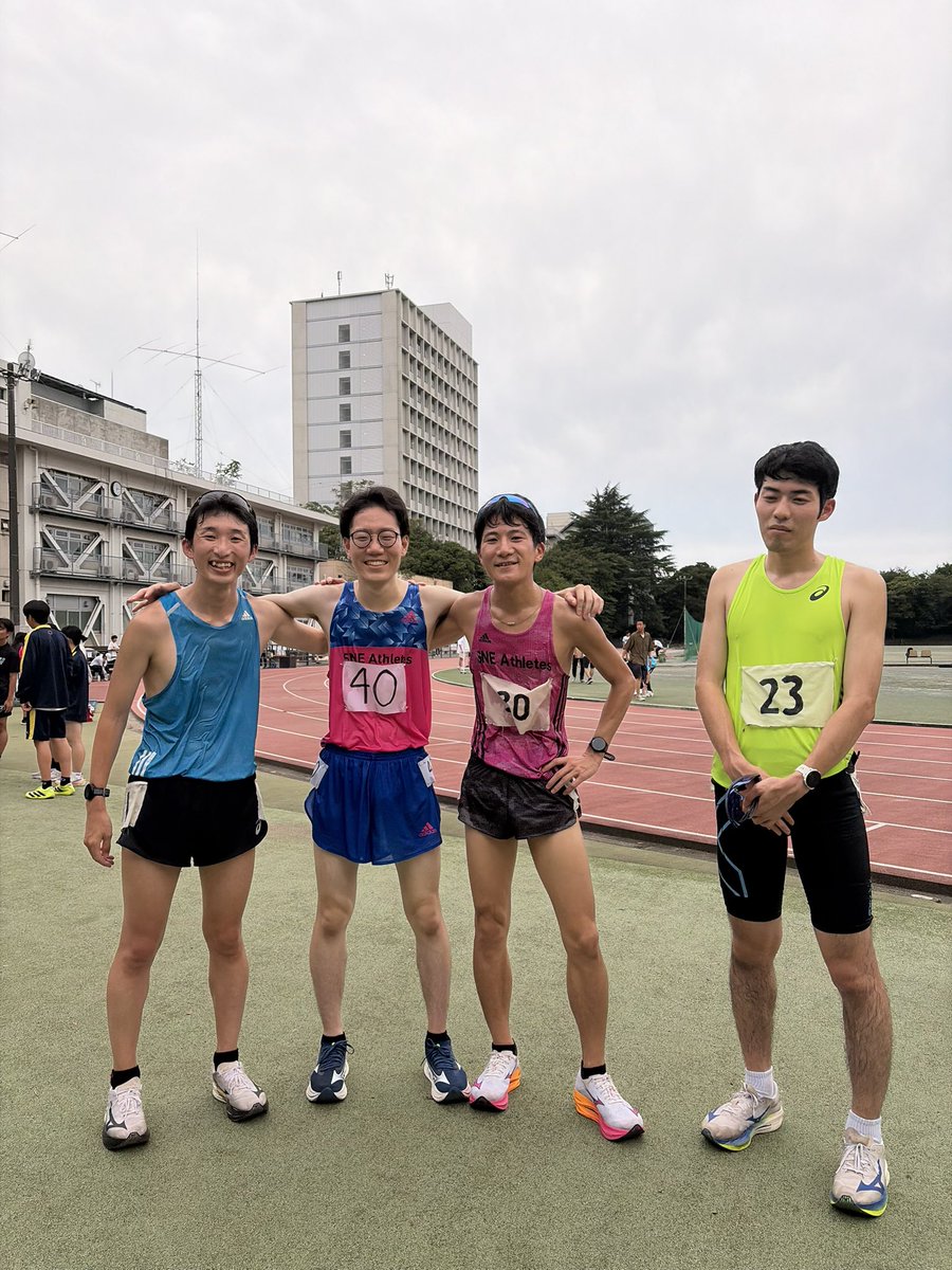 racewalkim's tweet photo. SNE Athletes
森　博優　22'24"21 PB!!
川向哲弥　23'27"93
増田寛斗　25'07"57

30歳の森が自己ベスト！！素晴らしい！！！ https://t.co/10R1cYqa9u