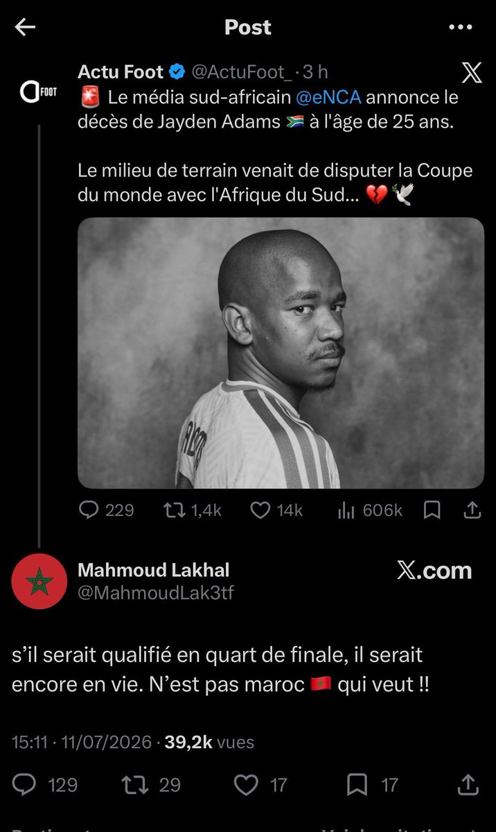 YannickAkro's tweet photo. Waoh 💔 https://t.co/zCOblQRjlE