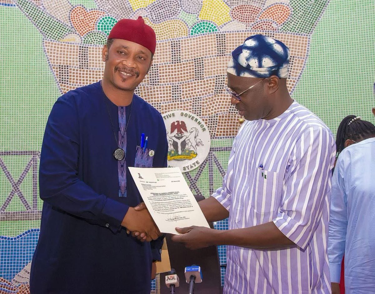 benuestategovt's tweet photo. GOV. ALIA CELEBRATES OMALE AT 57

Sunday, July 12, 2026

Benue State Governor, Rev. Fr. Hyacinth Iormem Alia, extends his warm felicitations to the Chairman of the All Progressives Congress (APC) in Benue State, Hon. Chief Dr. Benjamin Omale, on the occasion of his 57th birthday. https://t.co/XewHhOLCwZ