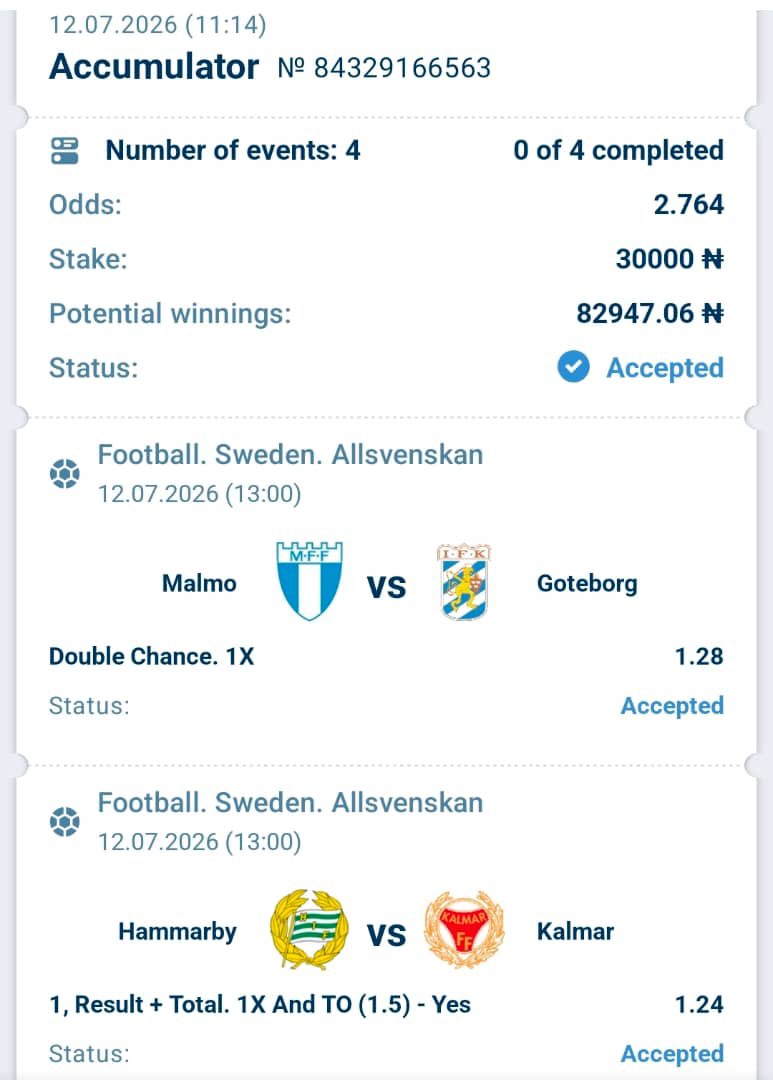abazwhyllzz's tweet photo. Surest 2 odds on 1xbet

Booking code  - DHP4B

PROMO CODE : ABAZWHY https://t.co/CUvfUIhMTM