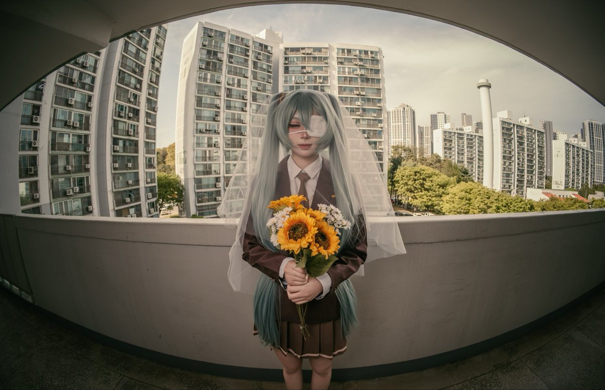 dubudububudu's tweet photo. 👁️   &amp;  🌻
#初音ミク - モニタリング https://t.co/Fshk1rth8t
