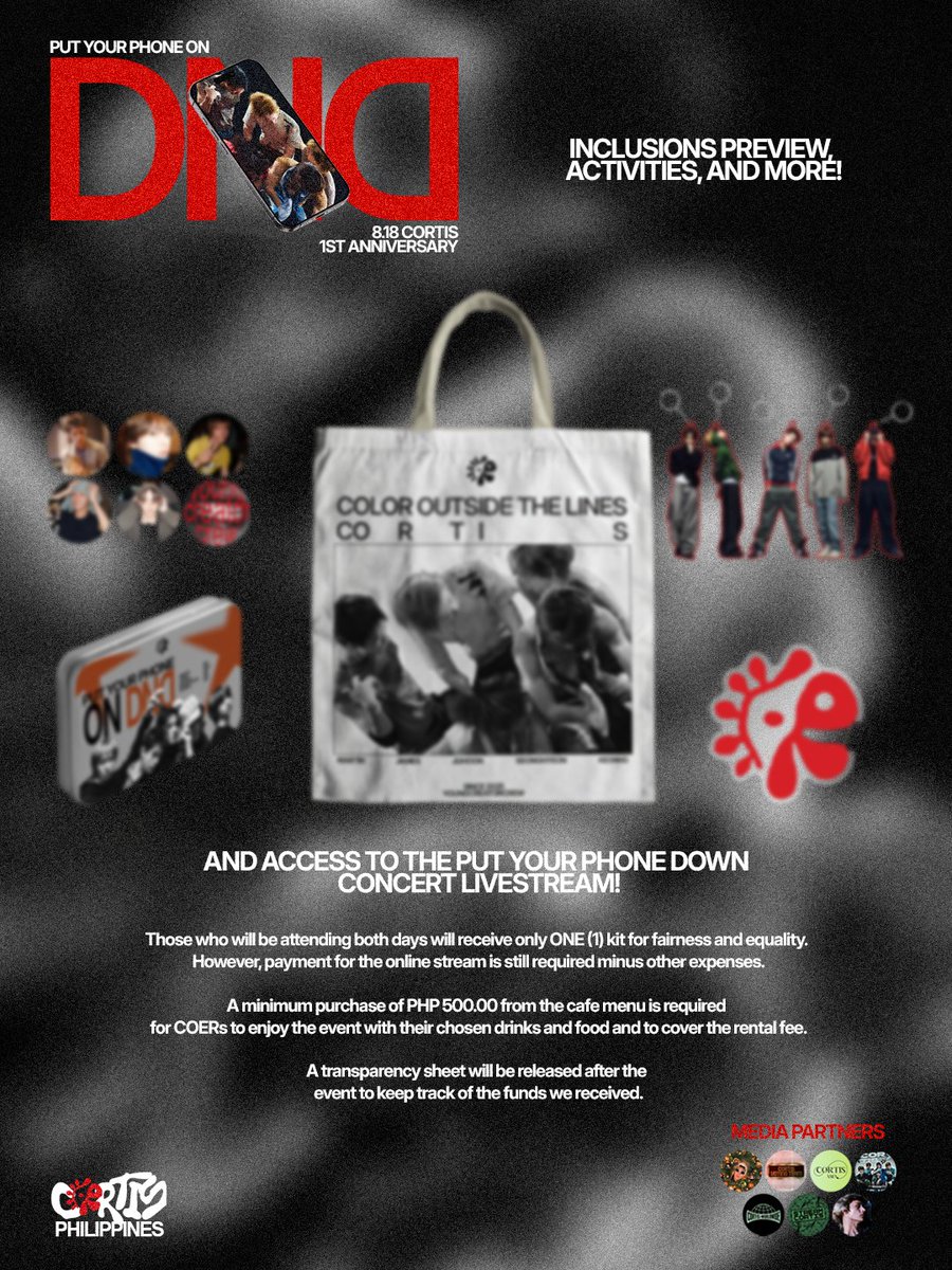 cortisphbase's tweet photo. CORTIS PHILIPPINES PRESENTS...

PUT YOUR PHONE ON DND: CORTIS' 1st Anniversary and PYPD Watch Party!

COERs! Are you ready to pump up the city? Reserve your slot now and join us for a fun-filled celebration on D-DAY!

Where: MOD Coffee, Makati City
When:
August 22, 2026 (3 PM-8PM)
August 23, 2026 (2 PM-7PM)

Registration Fee: PHP 600.00
Downpayment to secure your slot and kit: PHP 250.00
Deadline of payment for the remaining balance: July 26, 2026

Registration Form: https://t.co/ZqgZkXR5um