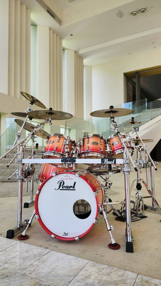 kanade_tiara's tweet photo. マイセット🥁🩷
#pearldrums #KOIAI https://t.co/E2ZLgn1V3e
