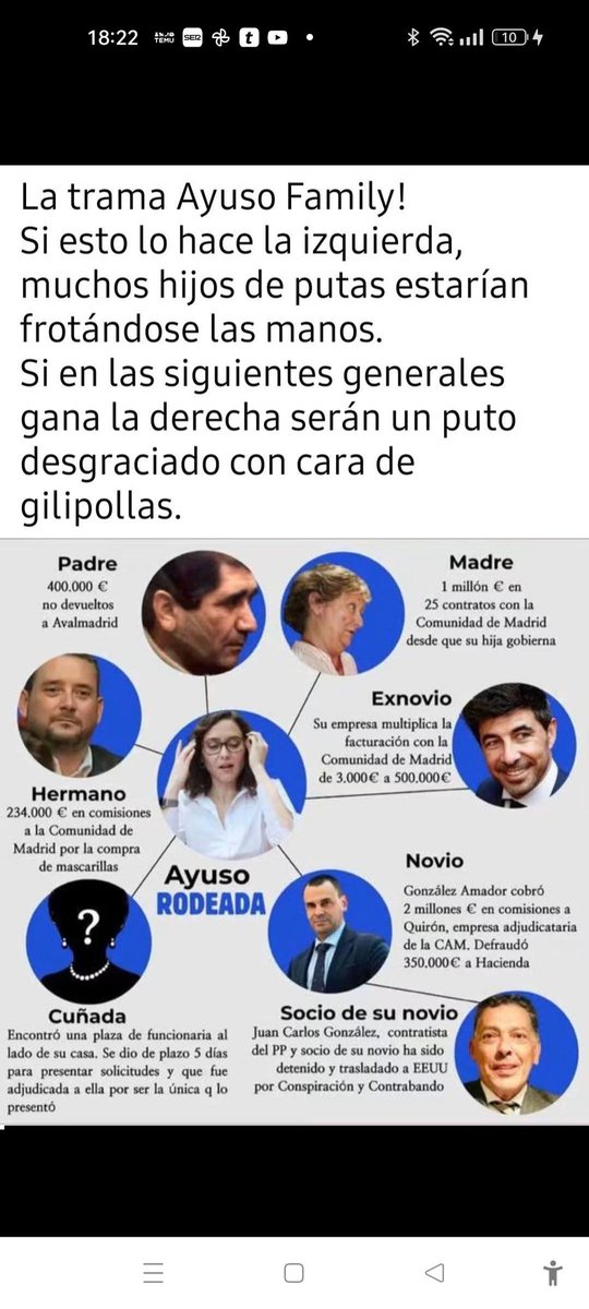 nonocamacho's tweet photo. @fatimamartinez @AlvaroGMi cuando nacho abad y antonio naranjo humilla a las periodista de izquierdas no las defendeis todas son mujeres , la derecha como siempre tampando toda la mierda que teneis y hechandosela a los demas que asco dais https://t.co/4ZP8OZJEmk