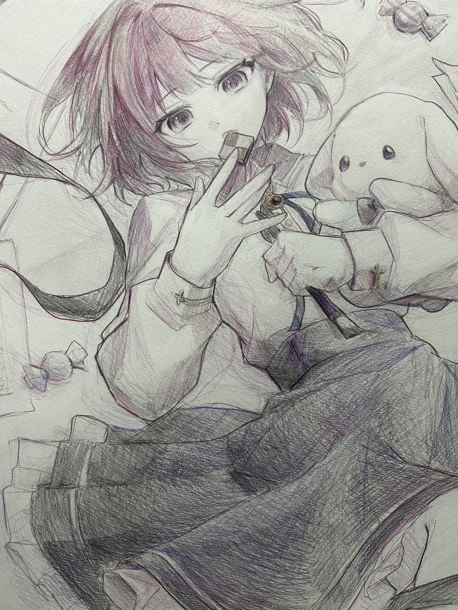 fuwaa_illust's tweet photo. 入塾から１ヶ月の成長記録🤘(最後のはオリキャラ) https://t.co/PLPEHprPgr
