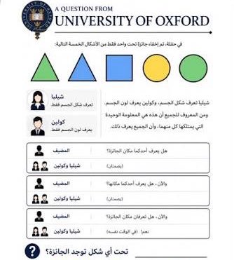 s8ell88's tweet photo. ممتع اللغز ، خذ وقتك بالتفكير توصل الصح وانت متاكد ، على فكره أنا غلطت بالخطوه الاخيره .. https://t.co/uNIWiFsA9a