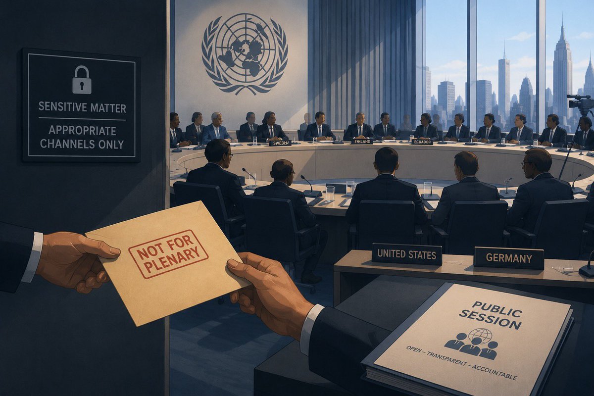 JusticeAtUNOPS's tweet photo. How can a single anonymous letter reshape an Executive Board discussion?

During the January 2025 @UNDP /@UNFPA / @UNOPS Executive Board session, Member States were reviewing the implementation of the Comprehensive Response Plan (#CRP) , #whistleblower reforms, and UNOPS governance. Yet an anonymous communication unexpectedly became one of the defining topics of the UNOPS segment.

The story raises important questions about governance, accountability, and the role that information can play in international oversight.

Read the full story on Substack: https://t.co/AV8Za23inl

“The Letter That Changed the Conversation.”

#UNOPS #UnitedNations #Governance #Accountability #Transparency #ExecutiveBoard #UNReform #Integrity