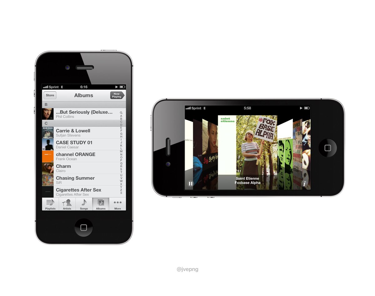 jvepng's tweet photo. old iOS Music app https://t.co/hYNdtBWoPB