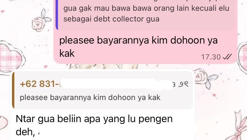 sanrendipity's tweet photo. debt kolektor dengan bayaran termahal adalah GWEJHH. https://t.co/TxhtYnmELv