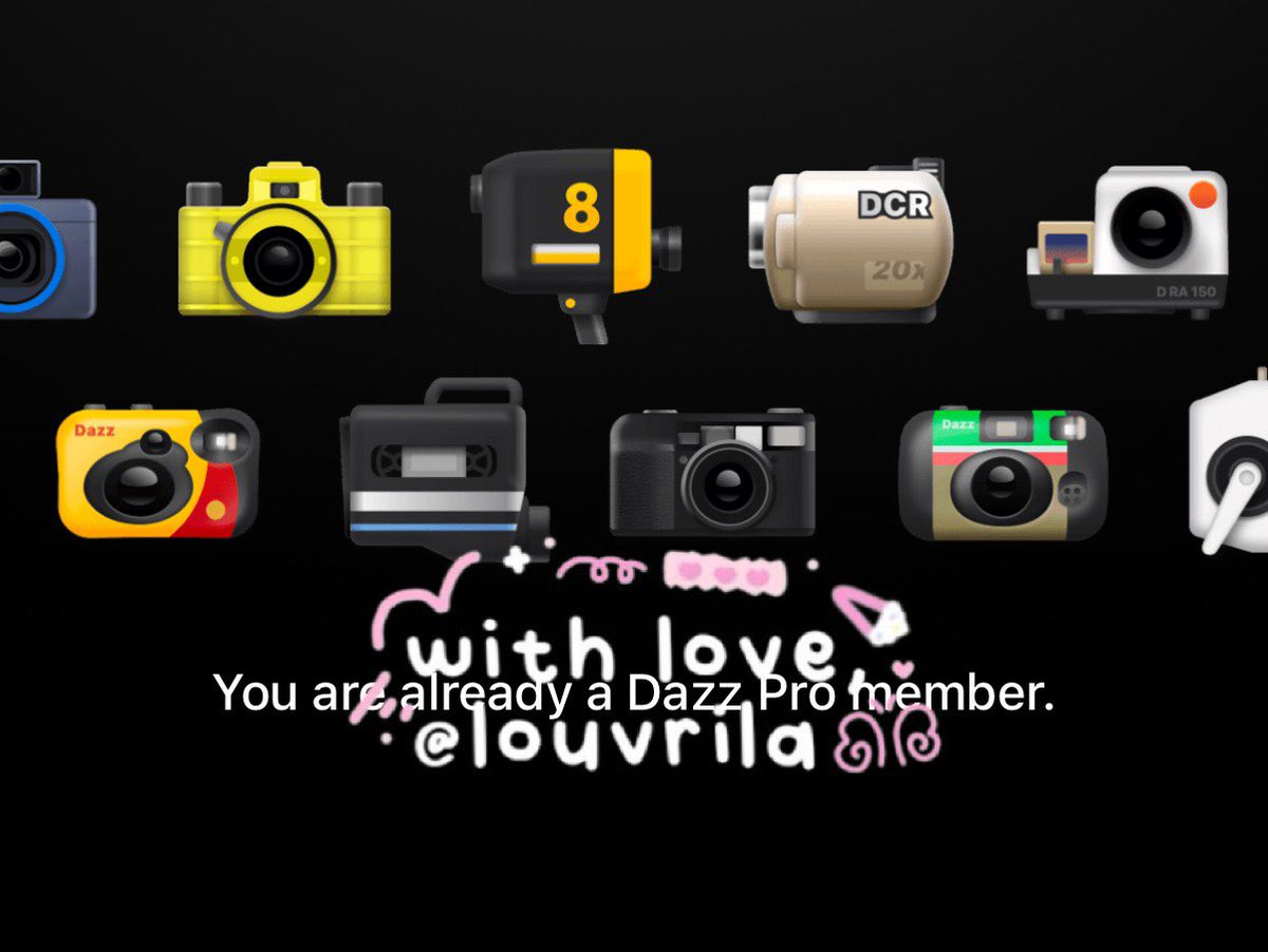 minaeriae's tweet photo. wts wtb lf lfb lfs dazzcam dazz cam pro lifetime ph
₱40 now !! 

kindly dm @/louvrila on tg for orders! 💘 https://t.co/syLsn7z4Rp