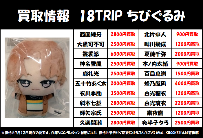 買取情報】エイトリ ・ちびぐるみ 7/12更新🆕 当店の買取ご利用お待ち