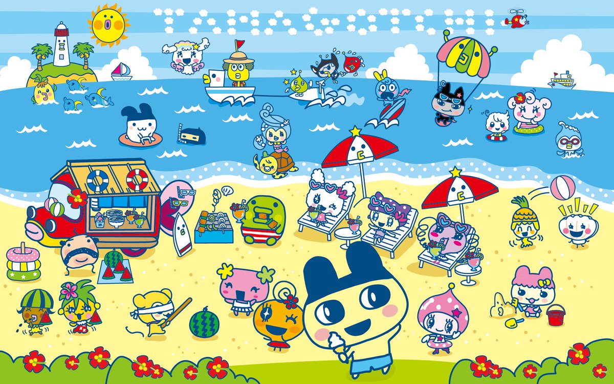 TamaPalace's tweet photo. SUMMER 👏 SHOULD 👏 BE 👏 FUN 👏

#tamapalace #tamagotchi #tmgc #tamatag #virtualpet #bandai #summer https://t.co/HYrAo1IkYx