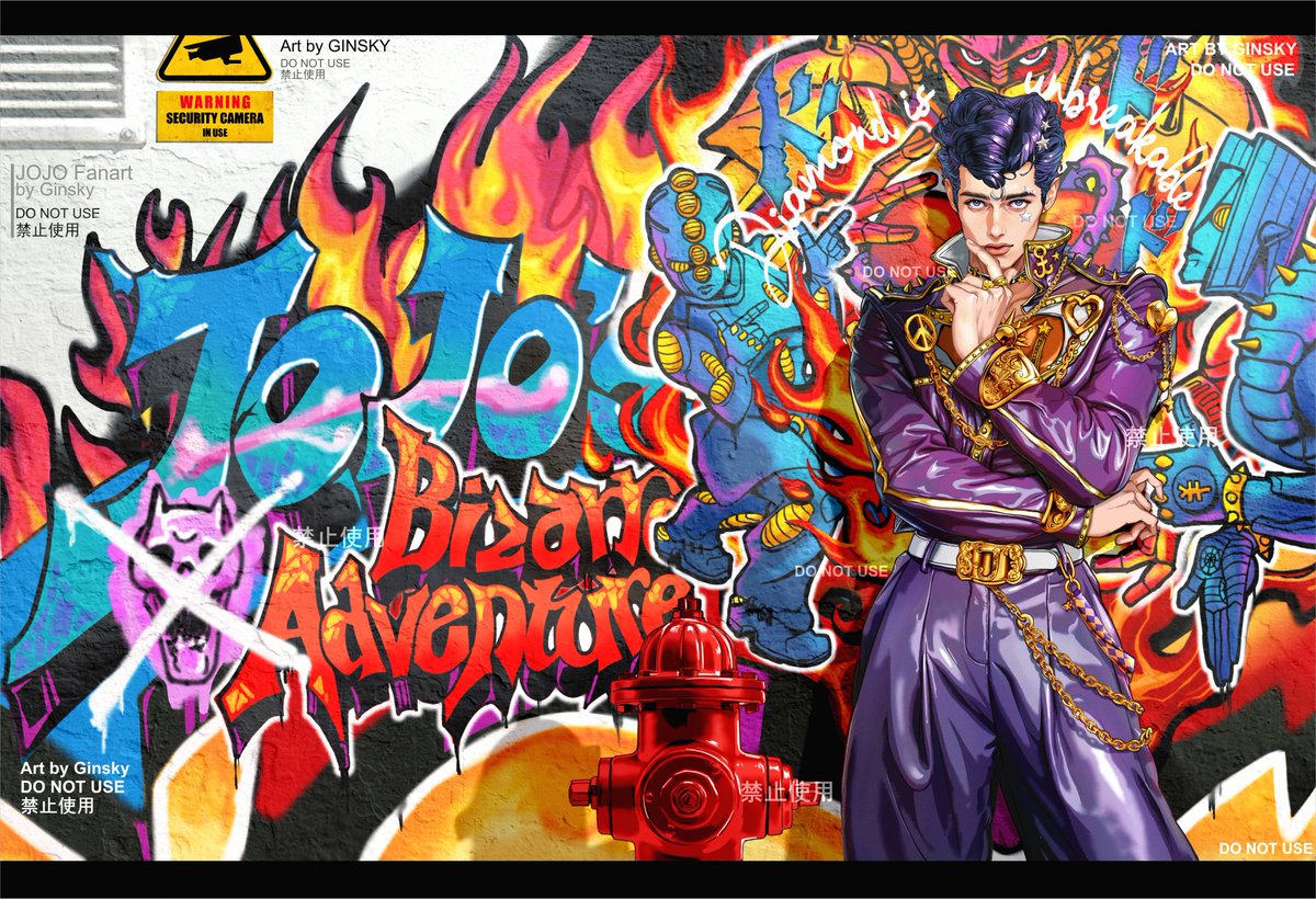 _Ginsky_'s tweet photo. An art I did for Josuke! Had some fun with the outfit bc what is JOJO if you don't at least mess with the design a little bit LOL
#JJBA https://t.co/RKa5wm8KKh