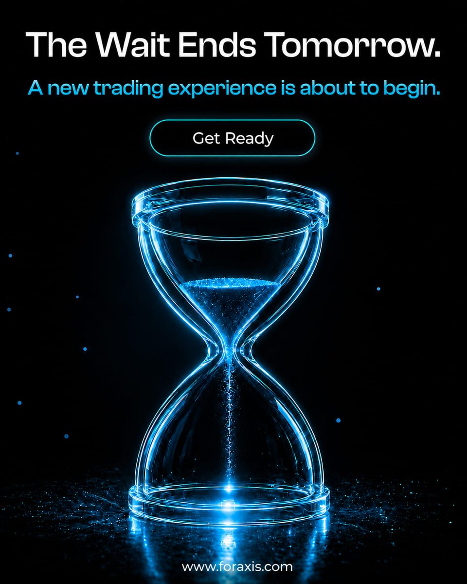 foraxisofficial's tweet photo. Tomorrow isn’t just a launch: it’s the moment traders have been waiting for. 

Built with clarity. Built with purpose. Built for traders.

FORAXIS arrives tomorrow. 
Are you ready? 
https://t.co/zSjTaIi5iL

#FORAXIS #PropTrading #CFDTrading #TradingCommunity #TraderMindset #propfirmLaunch #GetReady