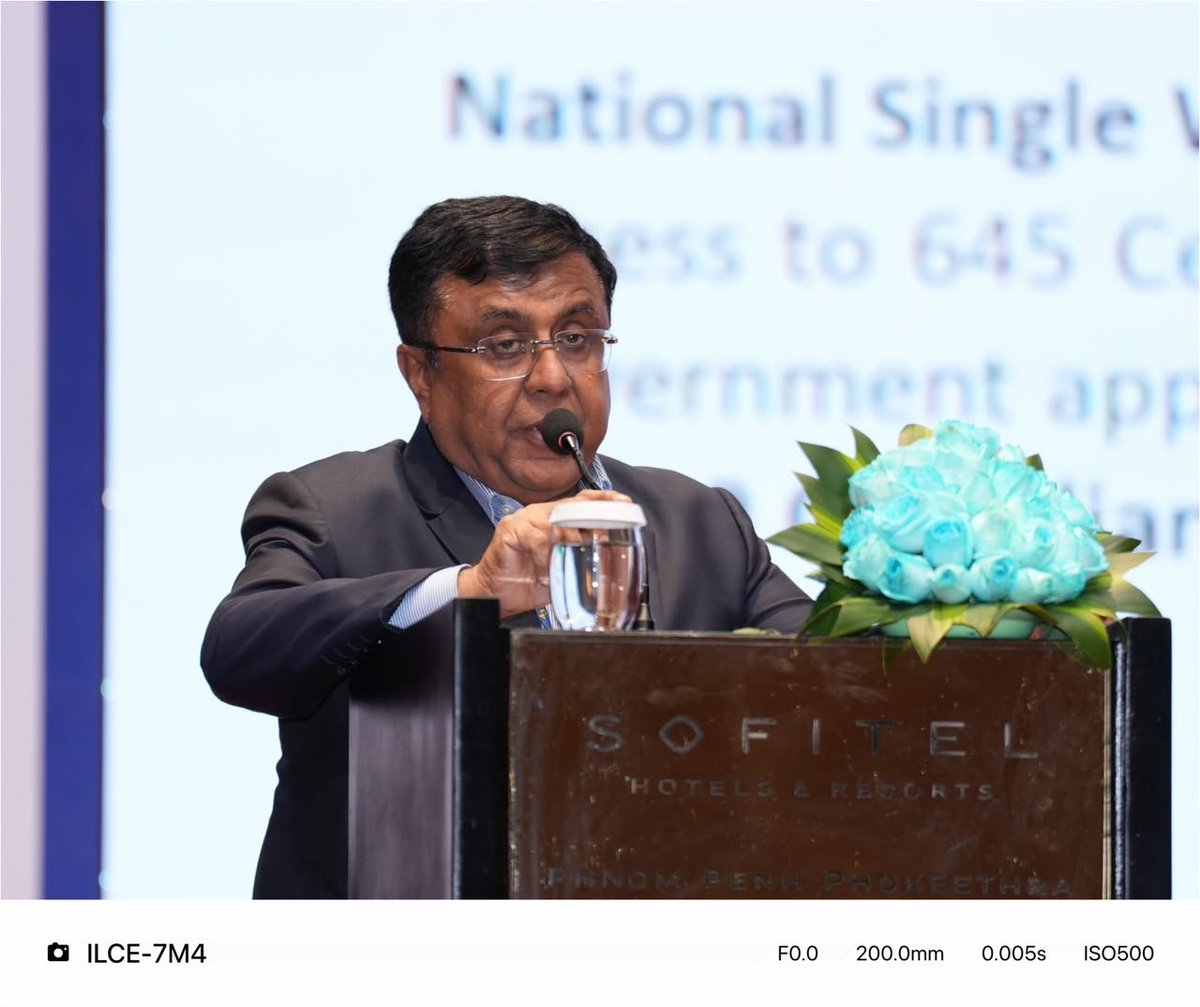 cle_india's tweet photo. Shri Mukhtarul Amin, Vice Chairman CLE made a presentation on Indian Footwear Industry at CIFA (Confedeartion of International Associations)   Footwear Conference at Cambodia on 12th July 2026. Leaders of various footwear  industry associations from several countries took part. https://t.co/RspIUBomp9