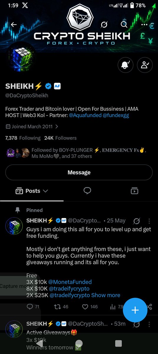 xusd774's tweet photo. @DaCryptoSheikh @AquaFunded @LewisAquaFunded @RonTrd1 @mhidxe @Dan_BabaFX @CharlesFT_ @SamuelBuk38135 
@Mahmoud1216467 
@opiowalter1997 https://t.co/6Wj4zJJtcw