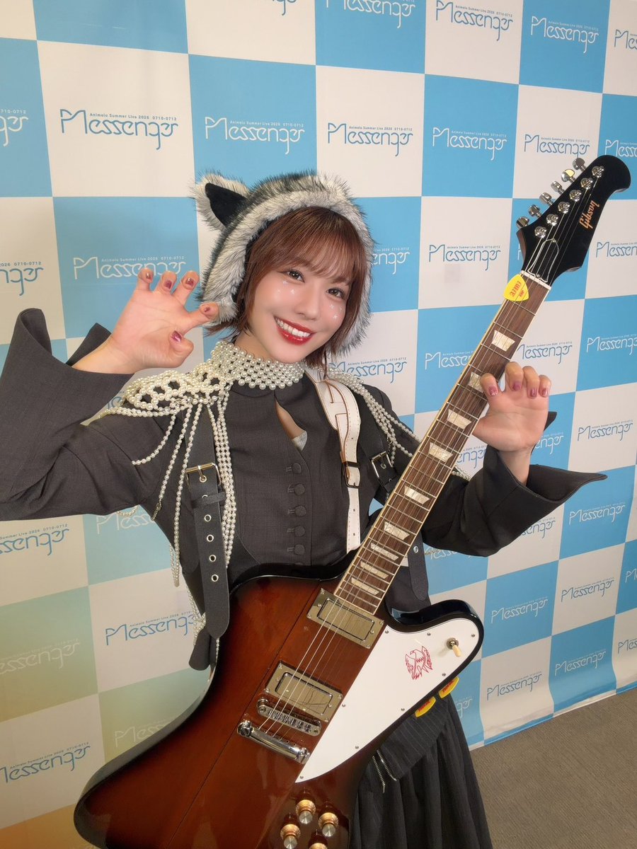 aimistaff's tweet photo. 「Animelo Summer Live 2026 -Messenger-」

ご来場いただいた皆様、
沢山の声援ありがとうございました🎸💖

引き続き #愛美 の応援をよろしくお願いします✨

🎸-SET LIST -🎸
♪「ドラマチック逃避行」
♪「メリトクラシー」
♪「LIVE for LIFE ～狼たちの夜～」

⭐️NEW EP「AIM STAR」予約受付中！
https://t.co/Mf33AfS8Ak

📱SNS & 楽曲配信
https://t.co/ePnfkvFZi8

🎥MV
https://t.co/epYgUXctaL