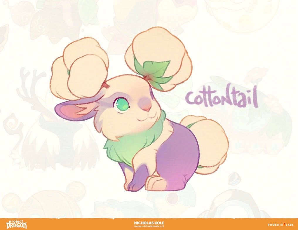 EverhavenWorld's tweet photo. The Cottontail, one of the many pets planned for #Everhaven. #ProjectDragon #BringBackProjectDragon #characterart #conceptart #cancelledgames #cozygames 

#2Dart by @FromHappyRock 
#3Dmodel by Luc Narat: https://t.co/Y7g7gYlO9s https://t.co/mTORN544Qx
