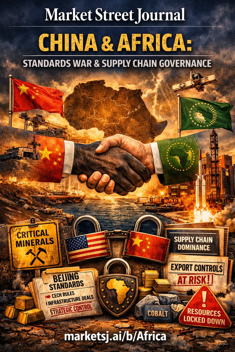 TommyLKerr1's tweet photo. China isn’t buying Africa’s resources—it’s buying the rules. From grid software to payment rails, Beijing is rewriting the playbook for global supply chains and standards. #Geoeconomics #GlobalTrade #Africa 🔗 https://t.co/y8Ohvj7Bs5 https://t.co/RGgi6MPZkv