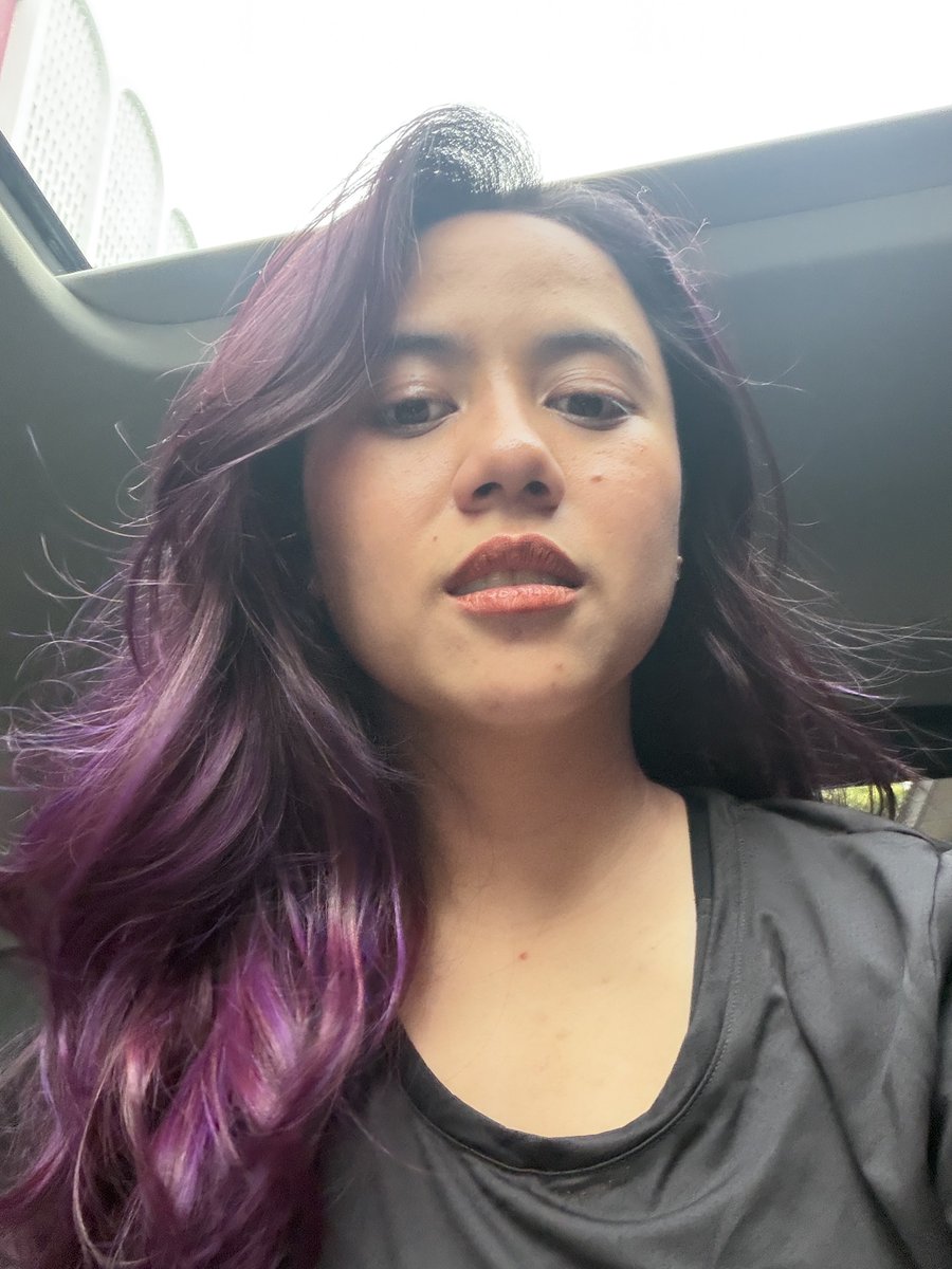 CRNBCSD's tweet photo. say hello to my ube hair 😁 https://t.co/TygOYbT4HN